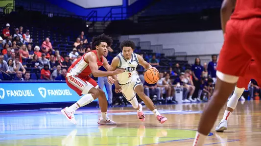 Jordan King drives to his left vs UNLV