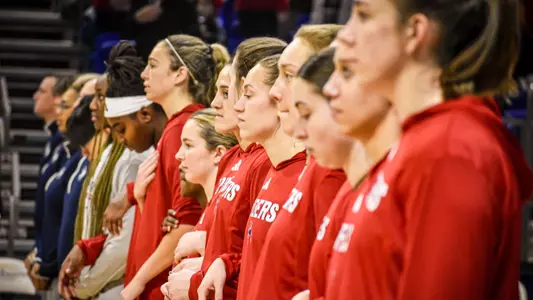 WBB. lined up pregame