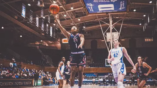 Grace Townsend attempting a layup vs Duke