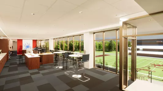 Rendering of Club Level Seating at Robins Stadium