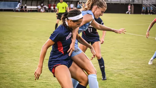 Photo of Sofia Mancino going for a tackle against Old Dominion