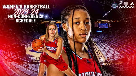 Graphic of Grace Townsend and Addie Budnik in Robins Center
