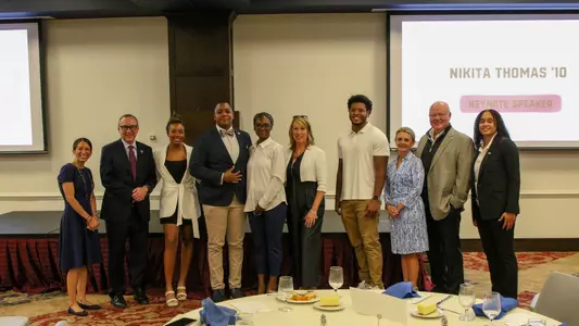 VIP attendees at the Spider Leadership Kickoff Banquet