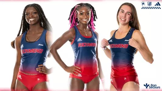 Merged posed action photos of Alicia Dawson, Blaiklyn Clayton and Elizabeth Stockman