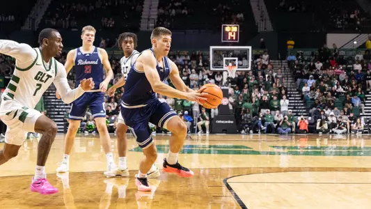 Dusan Neskovic drives to the basket at Charlotte