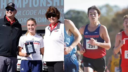 Kurtz and Barber at 2024 A-10 XC Championships