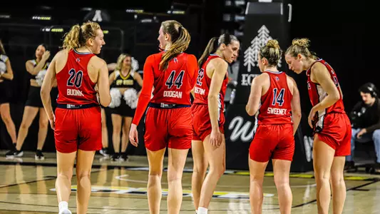Spider Starting 5 walking onto the court