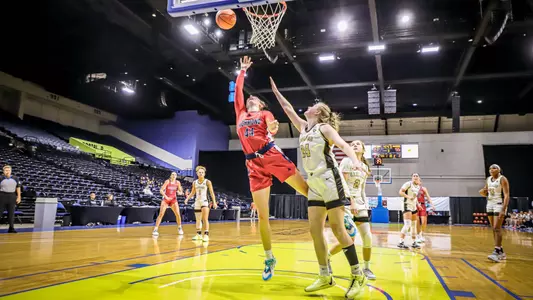 Maggie Doogan posting a layup