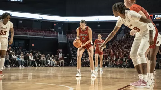 Rachel Ullstrom about to take a free throw