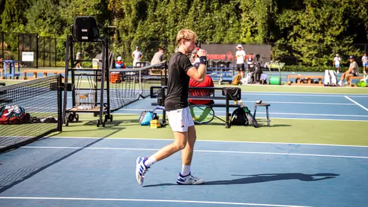 Paxton Pritchard celebrating after winning a point