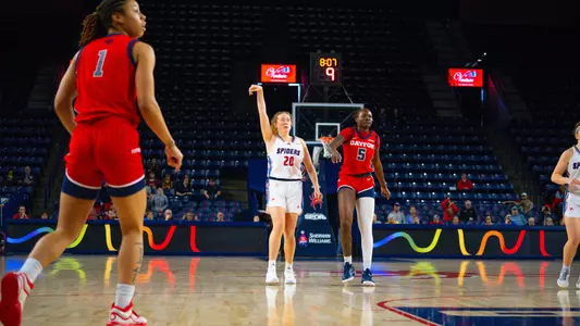 Addie Budnik after shooting a triple