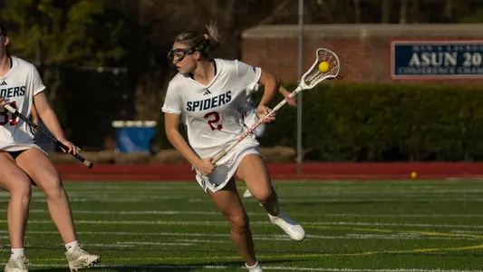 Grace Muldoon runs doen the field during Richmond's 18-3 victory over Old Dominion Feb. 14, 2024