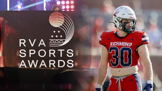 Merged photo of RVA Sports Awards Stage and Tristan Wheeler