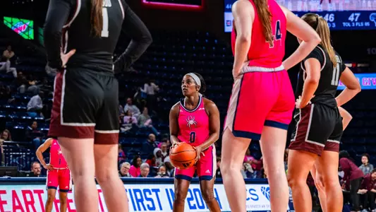 Laren VanArsalde shooting a free throw