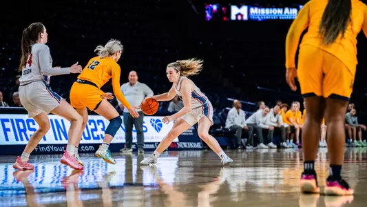 Ally Sweeney crossing over an opponent