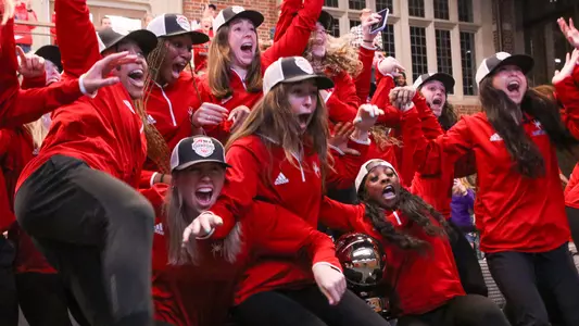 Women's Basketball team reacting to the 2024 NCAA Bracket