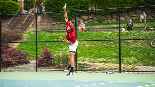 cole brashear serving the ball