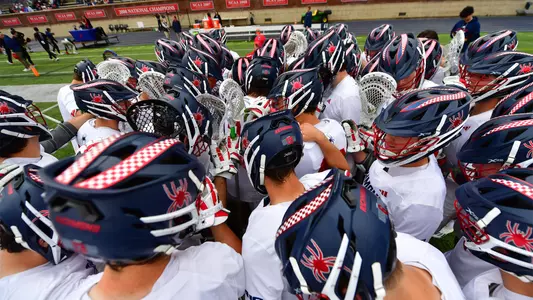 Men's Lacrosse Team Huddle