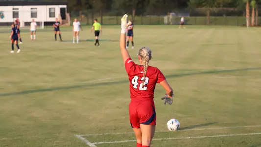Photo of Mckenna Dalfonso kicking the ball