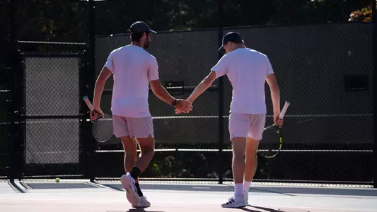 Cole Brashear and Davis Wiley during doubles