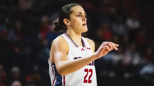 a closeup of Rachel Ullstrom during a game