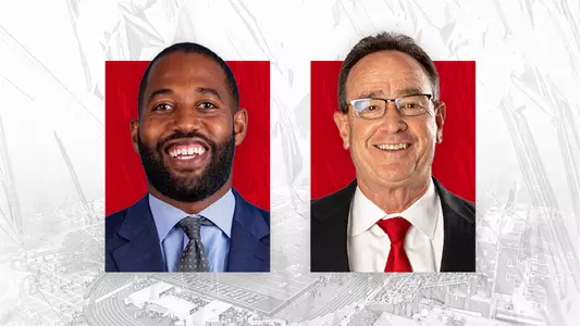Graphic of new football coaching hires, Jerry Taylor and Mike Cummings