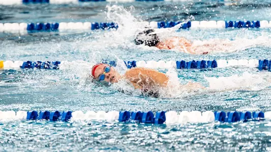 swimming 500 free at Richmond Duals