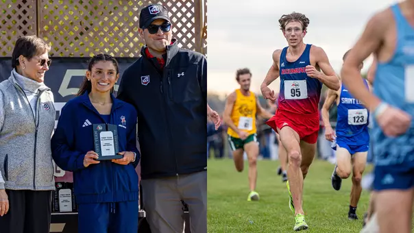 Hallie Muniz and Henry Haase - Top Finishers at 2025 A-10 XC Championships