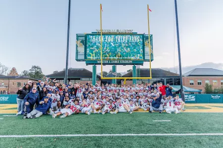 Richmond celebrates a Capital Cup victory over rival William & Mary on Nov. 22, 2025