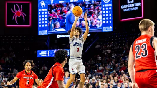 Aiden Argabright shoots a jumper vs Gardner-Webb