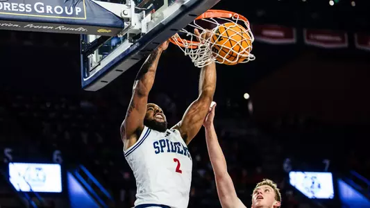 Jaden Daughtry slams home a dunk vs Southern Virginia