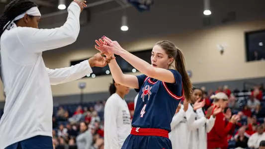 Ava Persichetti in pregame lineup
