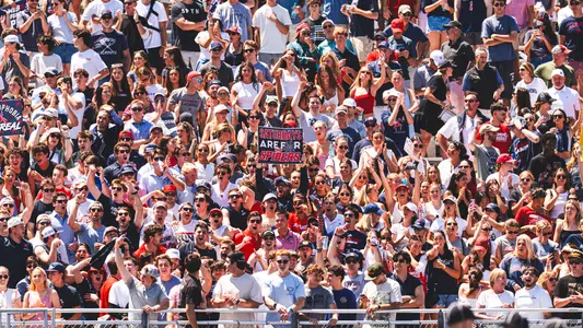 Men's lacrosse crowd at Richmond's 2025 NCAA Quarterfinals game against Cornell