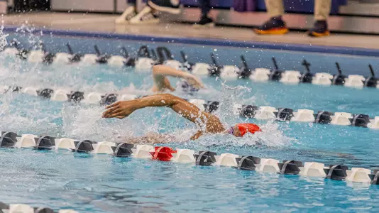 Melissa Nwakalor swimming vs Villanova