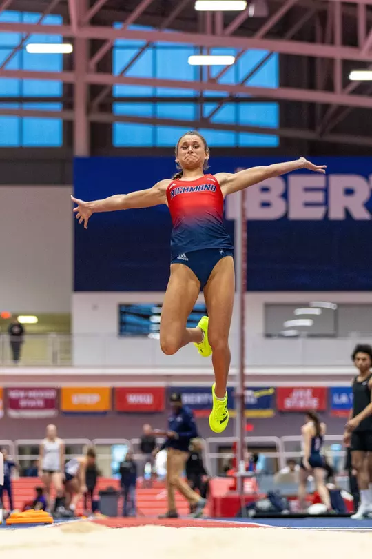 Molly Wise in midair