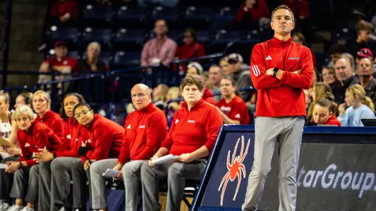 Aaron Roussell by the Spider bench