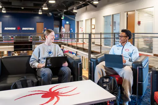 Students study in Millhiser