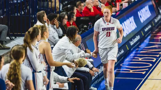 Sam Dewey heading to the bench during a game