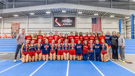 Team pic 2025 A-10 Indoor Championships