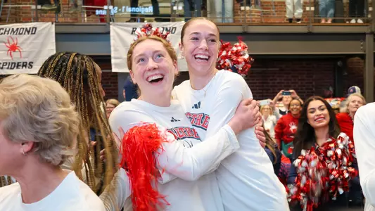 Addie Budnik and Courtney Swider during the selection show