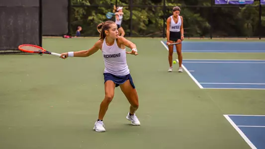 Sofia Barbulescu during a tennis match