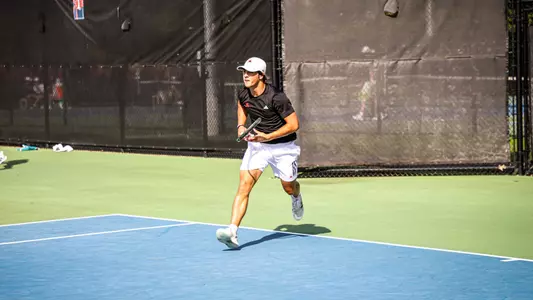 Sam Rathmanner going for a ball