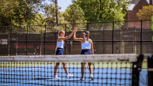 Claire Le Du and Lainey O'Neil during doubles