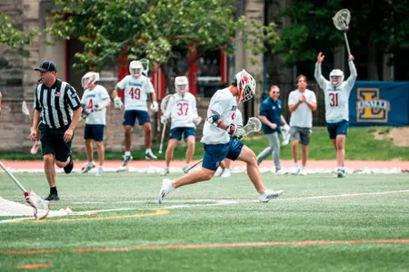 Daniel Picart celebrates a goal against High Point in the A-10 championship game