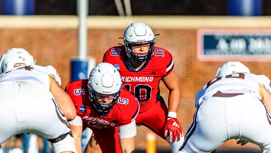 Carter Glassmyer during Richmond's 2024 FCS Playoffs game against Lehigh