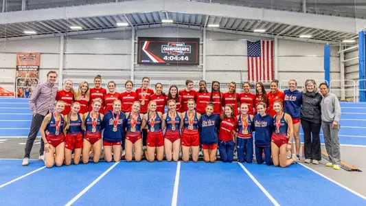 Women's indoor team pic after A-10's