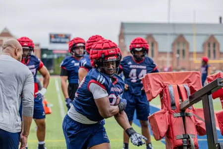 Jamar Hodges during Richmond football's first training camp session on Aug. 1, 2025