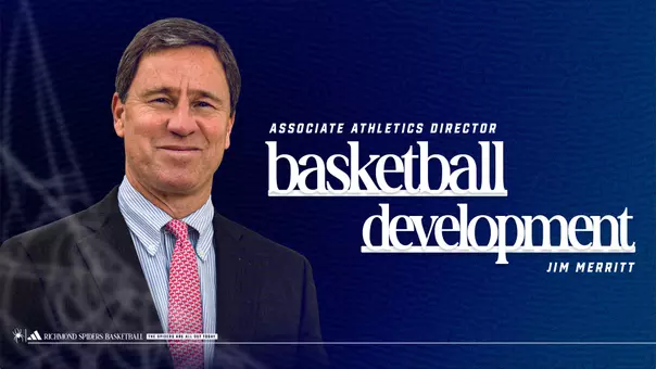 Graphic announcing Jim Merritt's hire as Associate AD