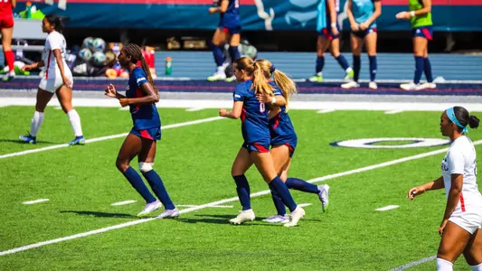 Kiley Fitzgerald celebrating a goal vs howard