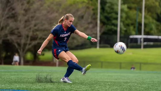 Maggie Fralin taking a free kick